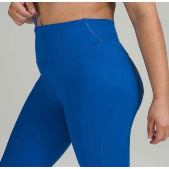 Lululemon NEW size 16 base pace blue leggings / tights - Picture 3 of 9